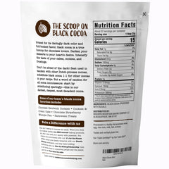 Closeup of Modern Mountain Black Cocoa Powder texture for smooth batters