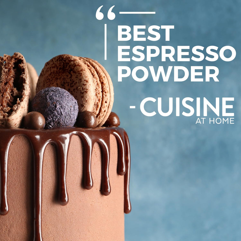 Modern Mountain Espresso Powder baking dust highlights deep chocolate notes for cookies and cakes.