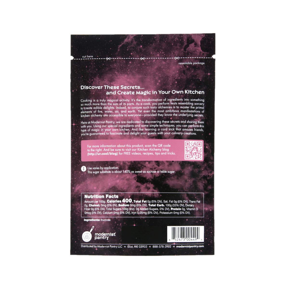 Modernist Pantry fructose powder with scoop highlights easy portioning for baking.