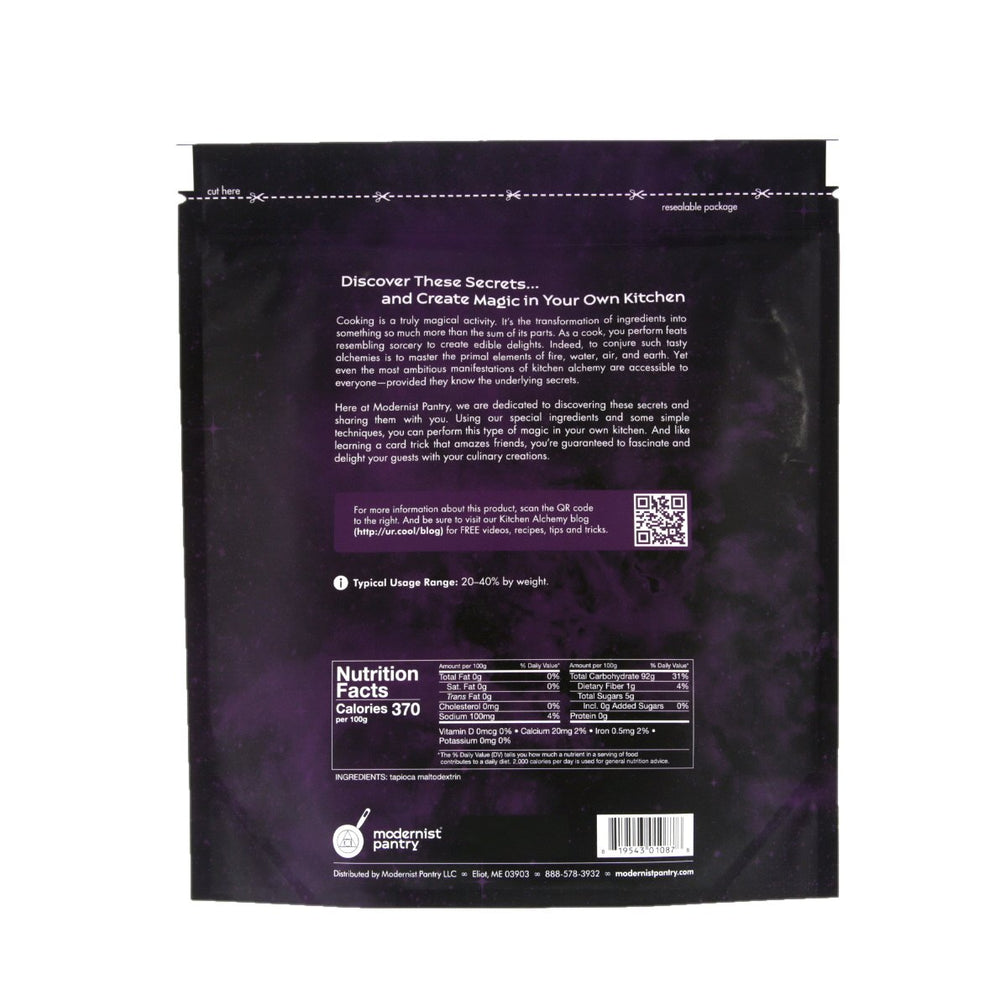 Modernist Pantry N-Zorbit tapioca maltodextrin powder suited for fat replacement in desserts.