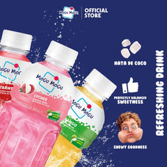 Mogu Mogu Mango bottle offering tropical flavor and real juice