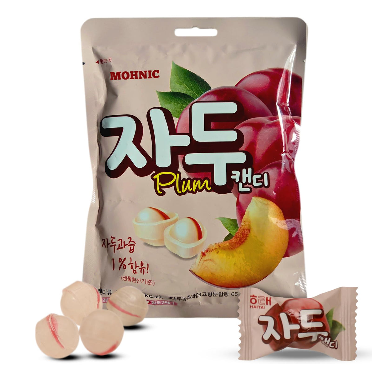 MOHNIC Plum Candy single-pack, convenient for on-the-go snacking.