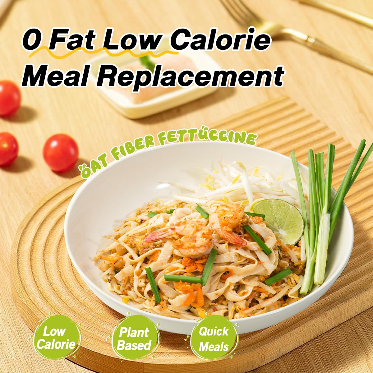 MOKI konjac noodles cooking step—rinse and boil for a quick meal.