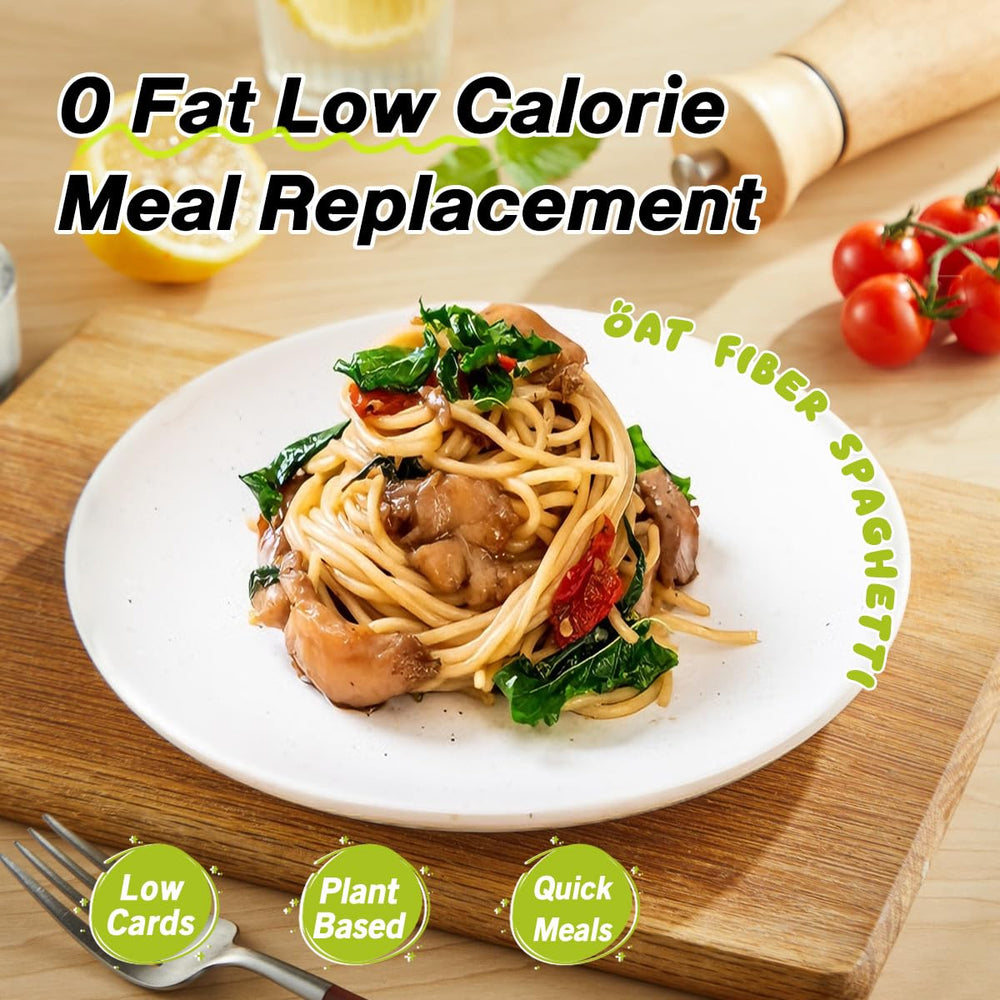MOKI Konjac Noodles oat fiber closeup highlights fiber-rich texture for fullness.