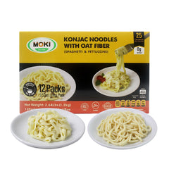 MOKI Konjac & Oat Fiber Pasta Bundle 12-pack ready for healthy meals