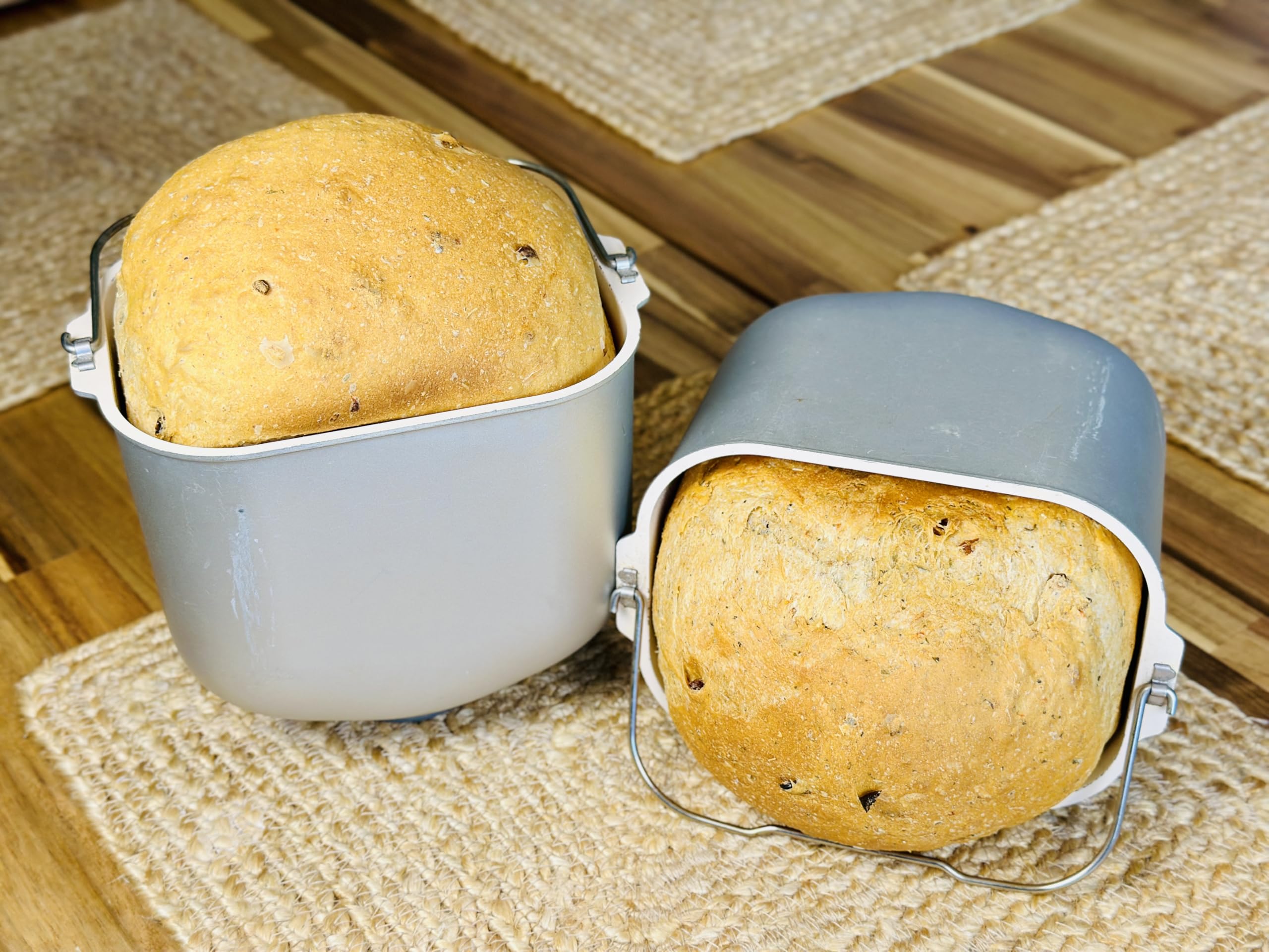 Molibake Italian Focaccia Bread Mix baking in oven with golden crust