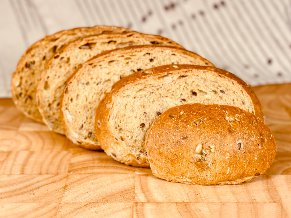 Molibake Multigrain pumpkin seeds give crunch in bread.