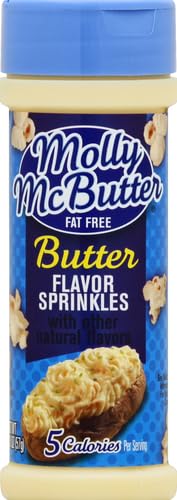 Molly McButter Sprinkles on baked potatoes for buttery finish.