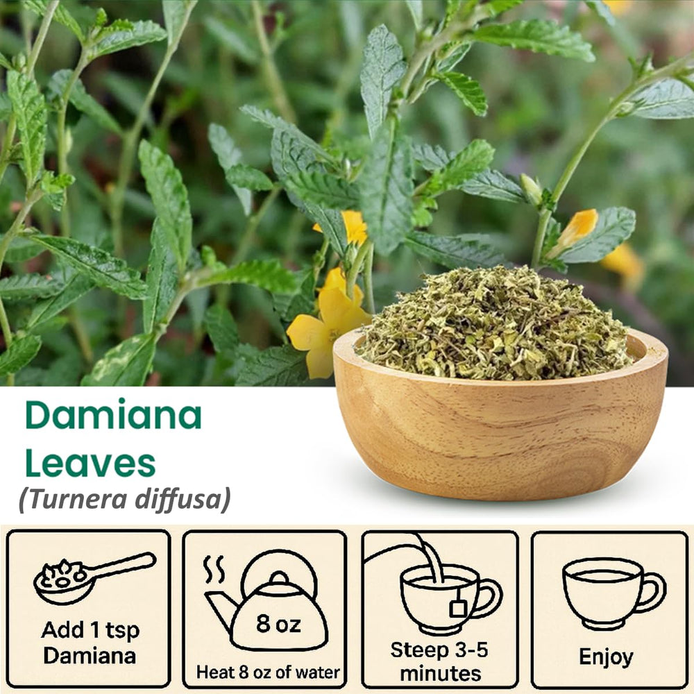 Momary Nutrition Mexican Damiana field harvest emphasizing natural origins.