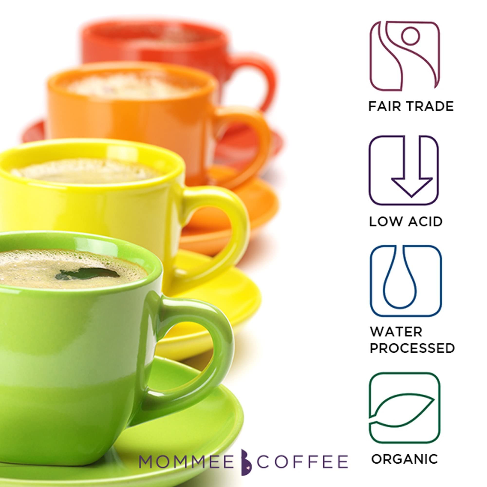 Resealable pouch keeps fresh flavor from first cup to last.