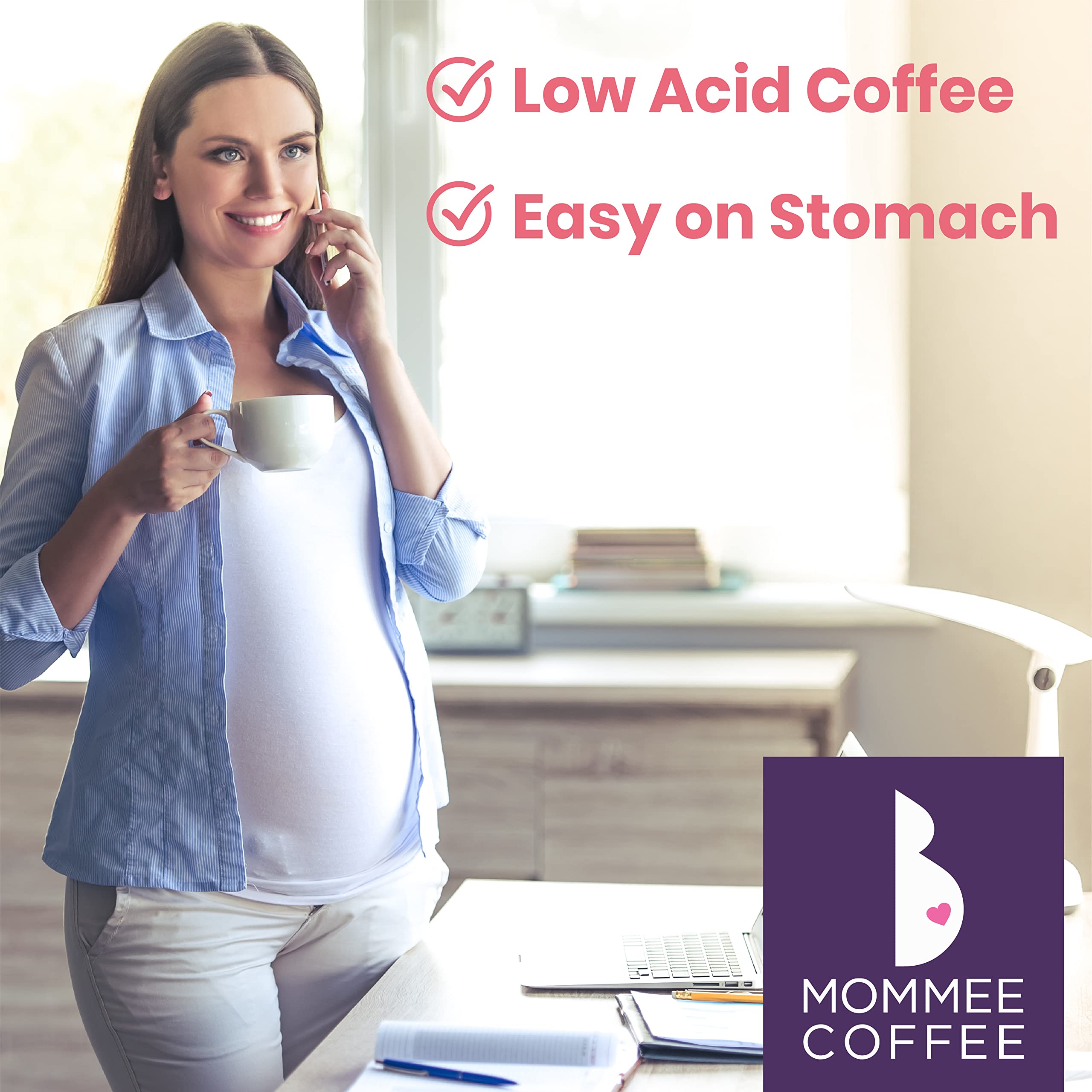 Mommee Coffee medium grind ground coffee ideal for drip brewing