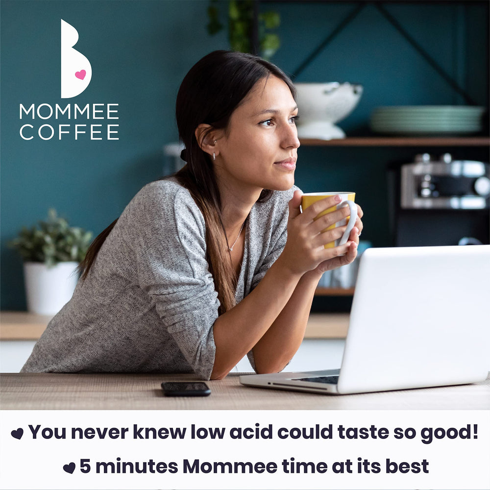 Mommee Coffee organic Arabica beans for a clean, flavorful cup