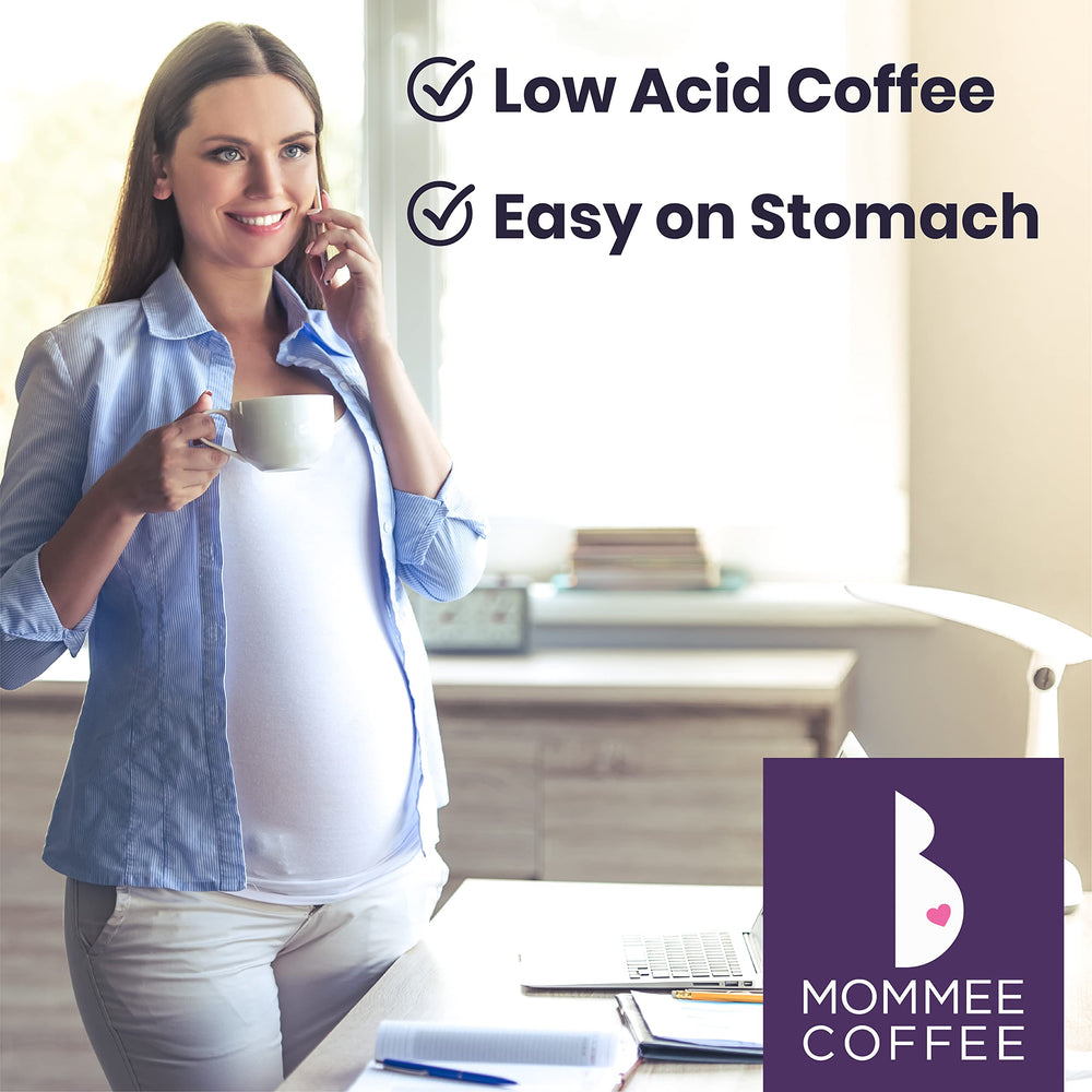 Mommee Coffee Resealable Pouch keeps freshness from first to last cup.
