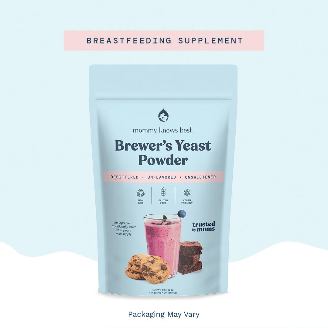 Scooping Mommy Knows Best brewer's yeast powder for gluten-free baking