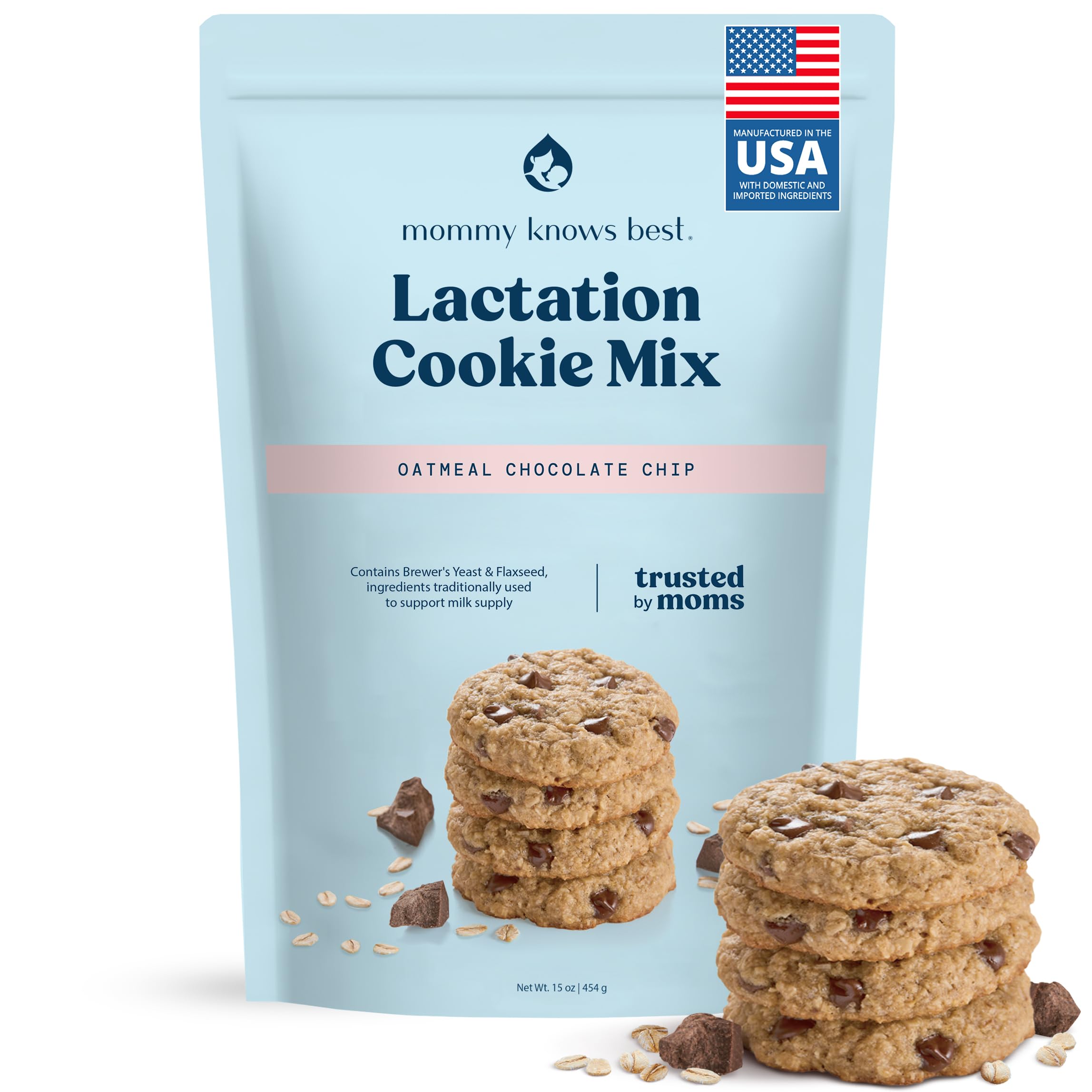 Mommy Knows Best lactation cookies mix chocolate chip dough for nourishing home baking