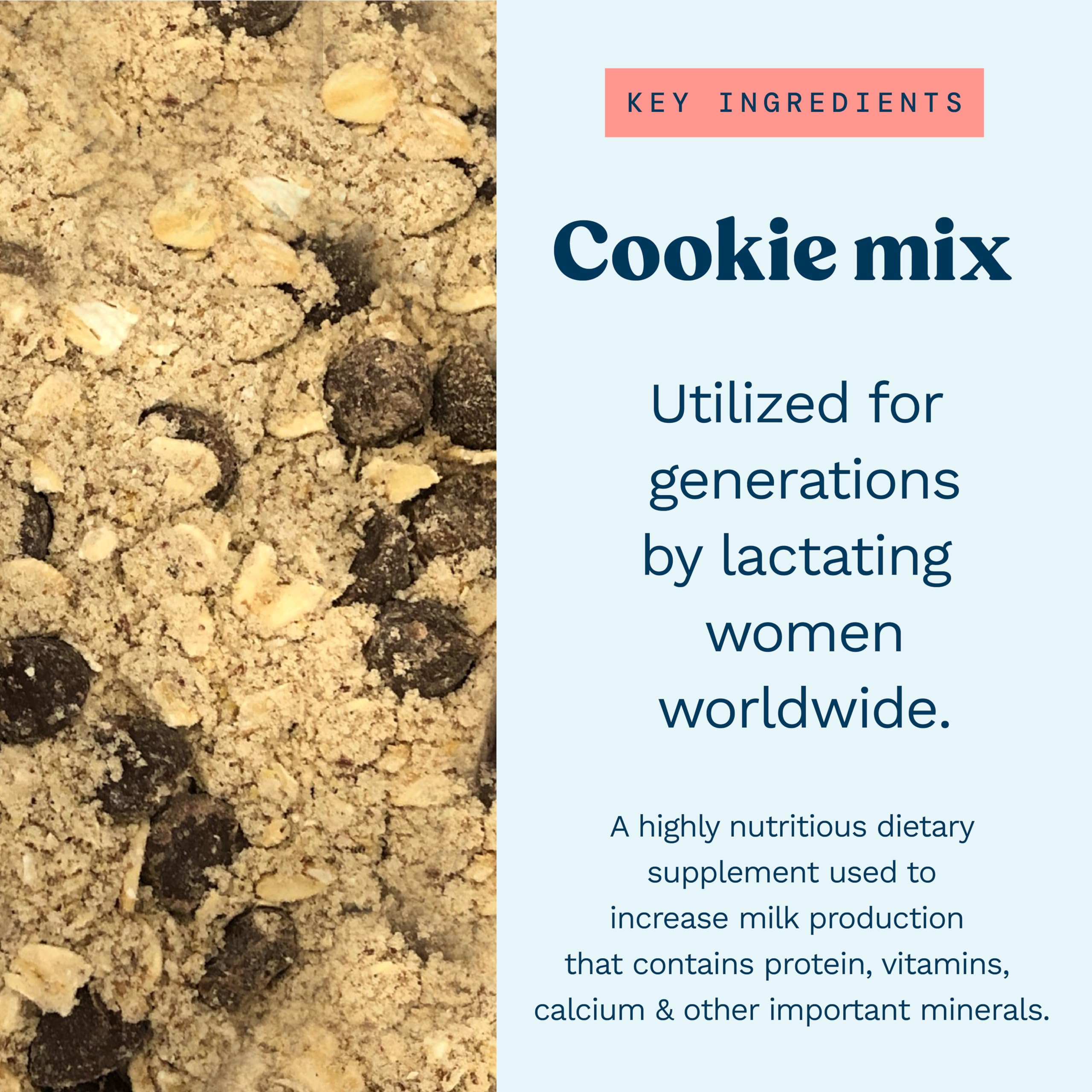 Lactation cookies mix in oven ready to bake by Mommy Knows Best