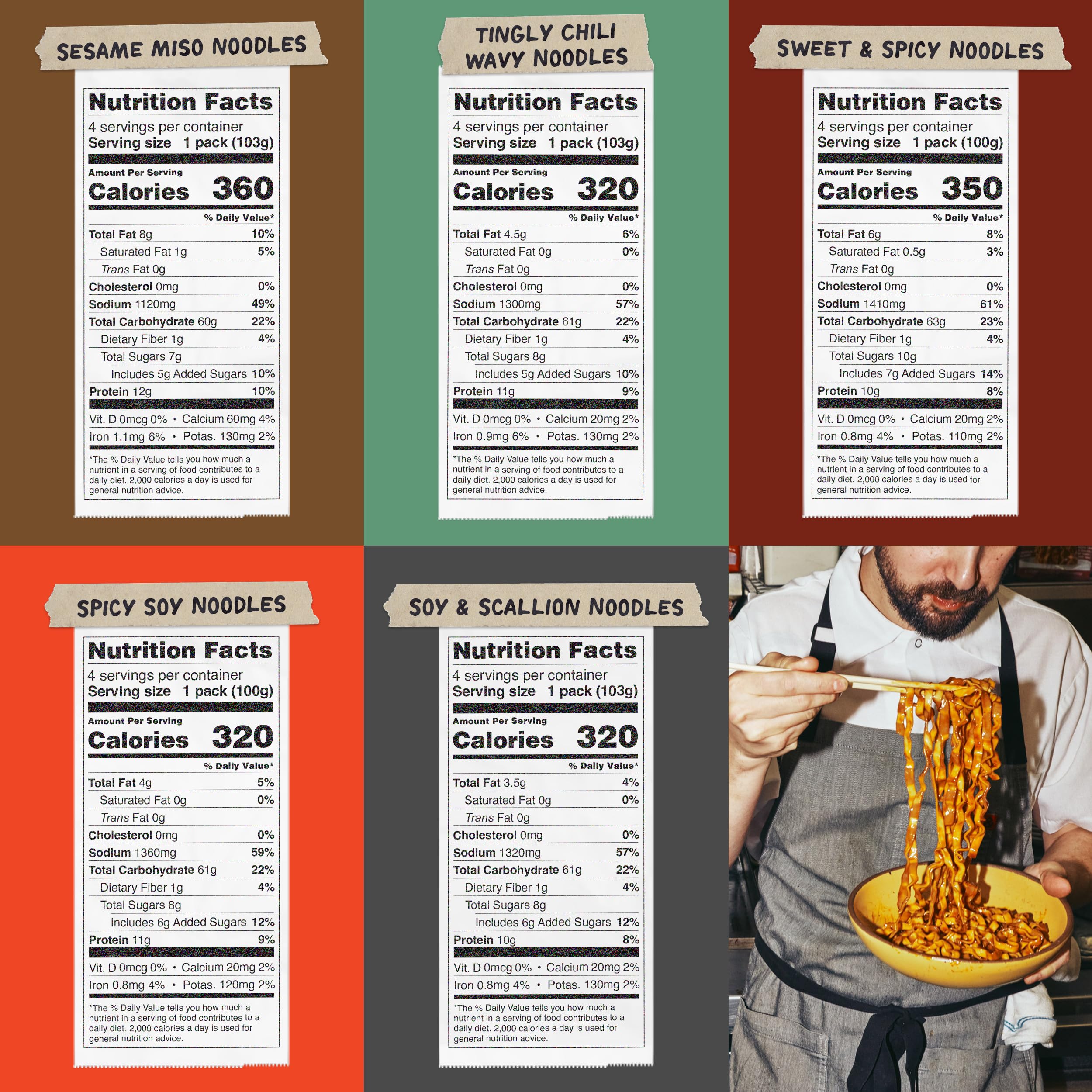 Momofuku ramen sauce packets close-up highlighting bold restaurant-style flavor