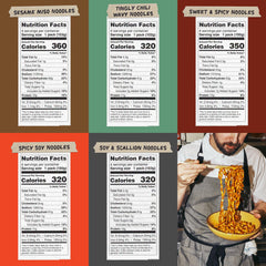 Momofuku ramen sauce packets close-up highlighting bold restaurant-style flavor