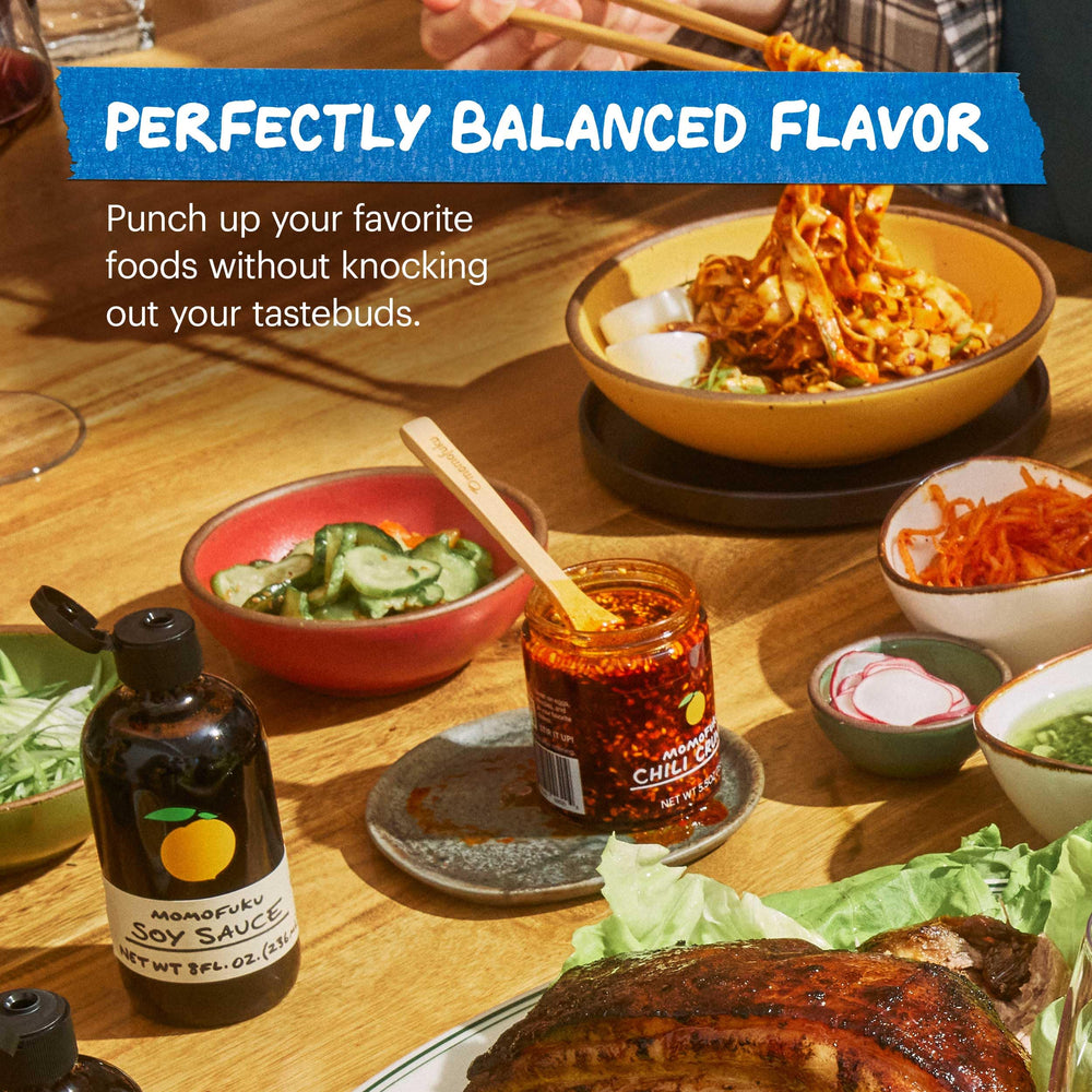 Chili Crunch on plate creates crave-worthy texture with rich color.