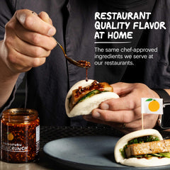 Pack shot of Momofuku Umami Essentials trio for quick weeknight meals.