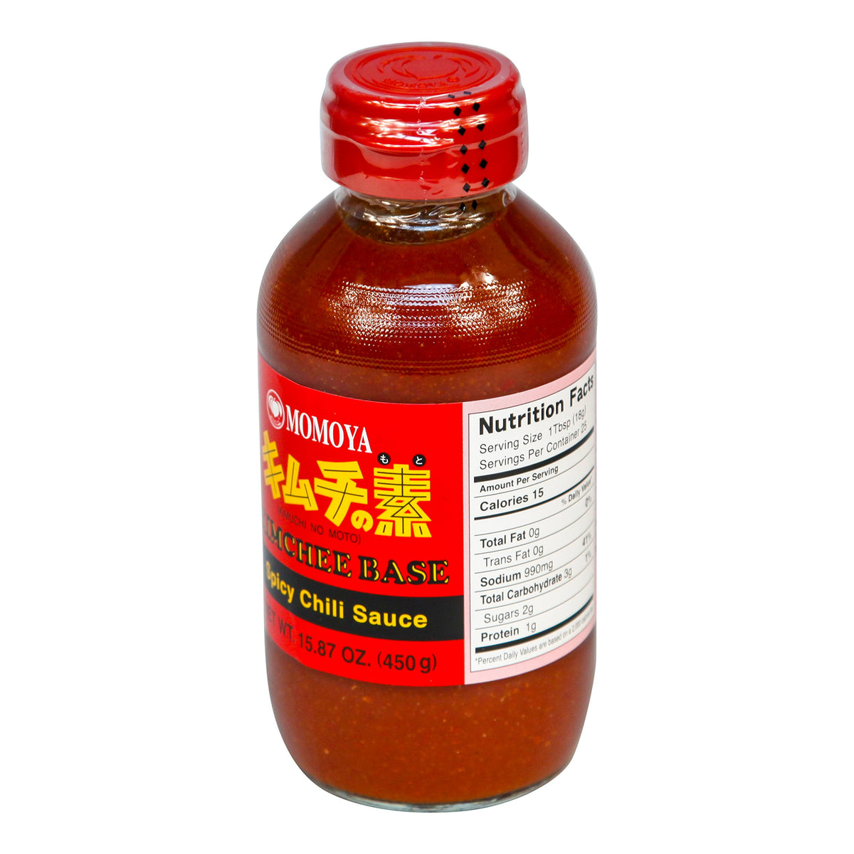 Momoya Kimchee Base jar front view, ready-to-use flavor base for kimchi
