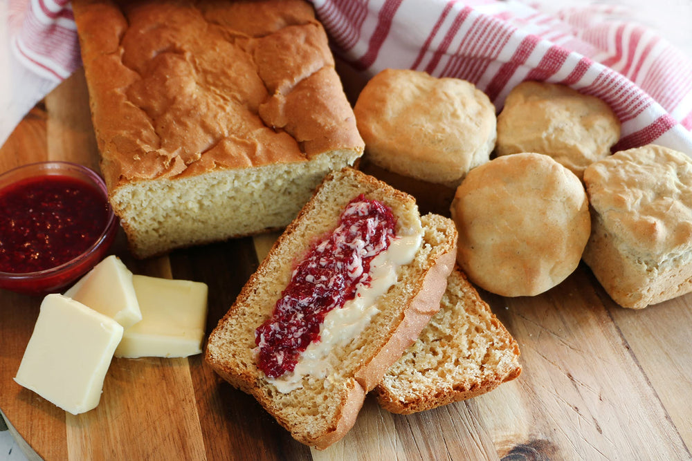 Allergen-friendly ingredients label highlights gluten-free, vegan, non-GMO options.