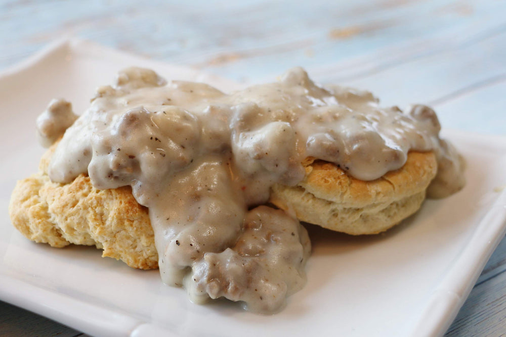 Mom's Place gluten-free biscuit mix front view for at-home baking simplicity.