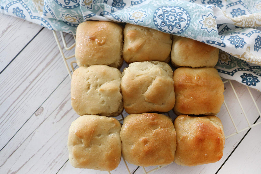 Sliced gluten-free bread loaf ready to serve from Mom's Place.