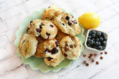 Moms Place Gluten-Free Scone Mix finished scones plated, ready to enjoy