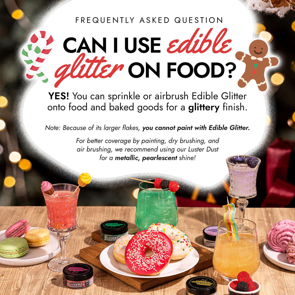 MONÉGASQUE cotton candy glitter elevates sweets with shimmering flair.