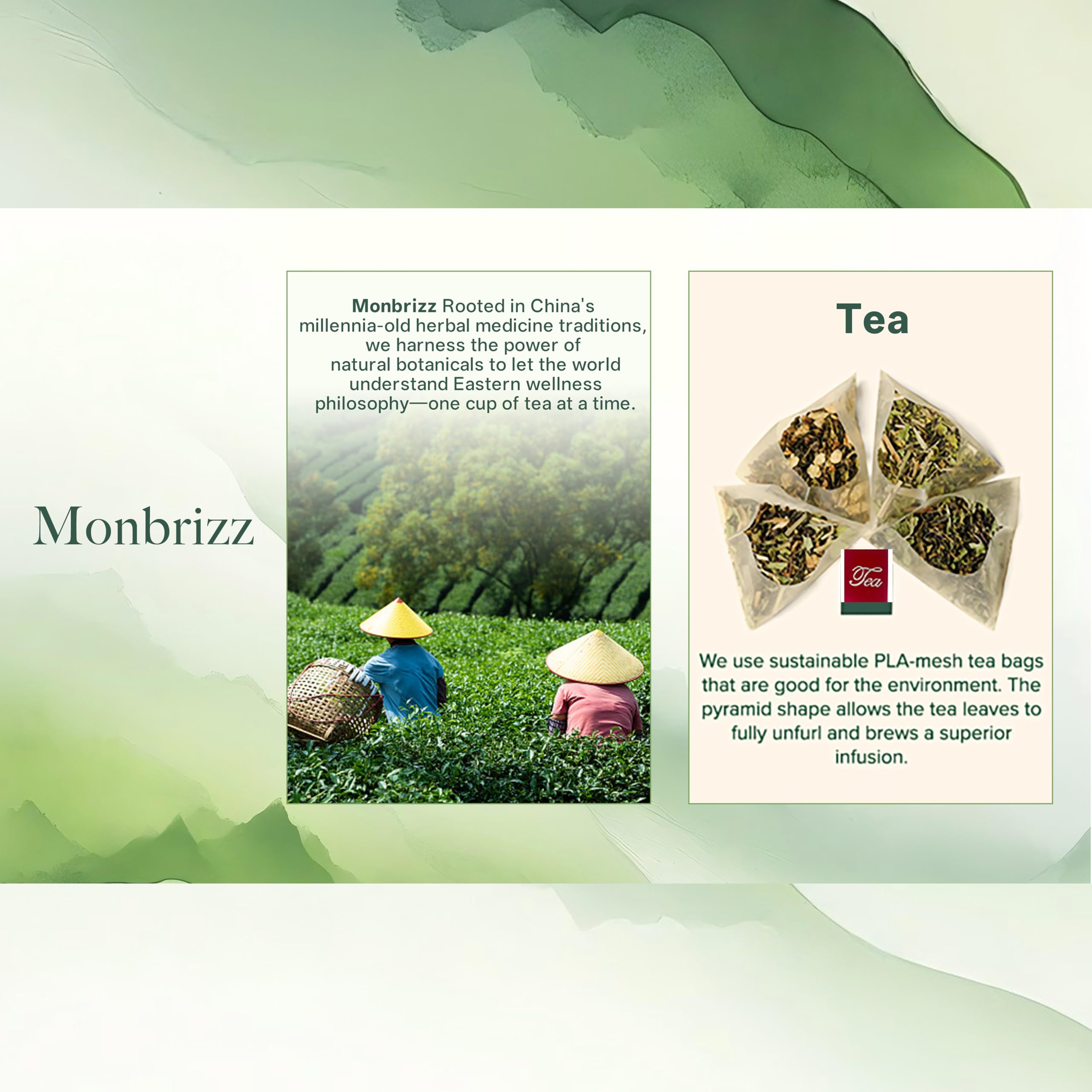 Monbrizz kidney tea sachets packaging sealed freshness for easy use