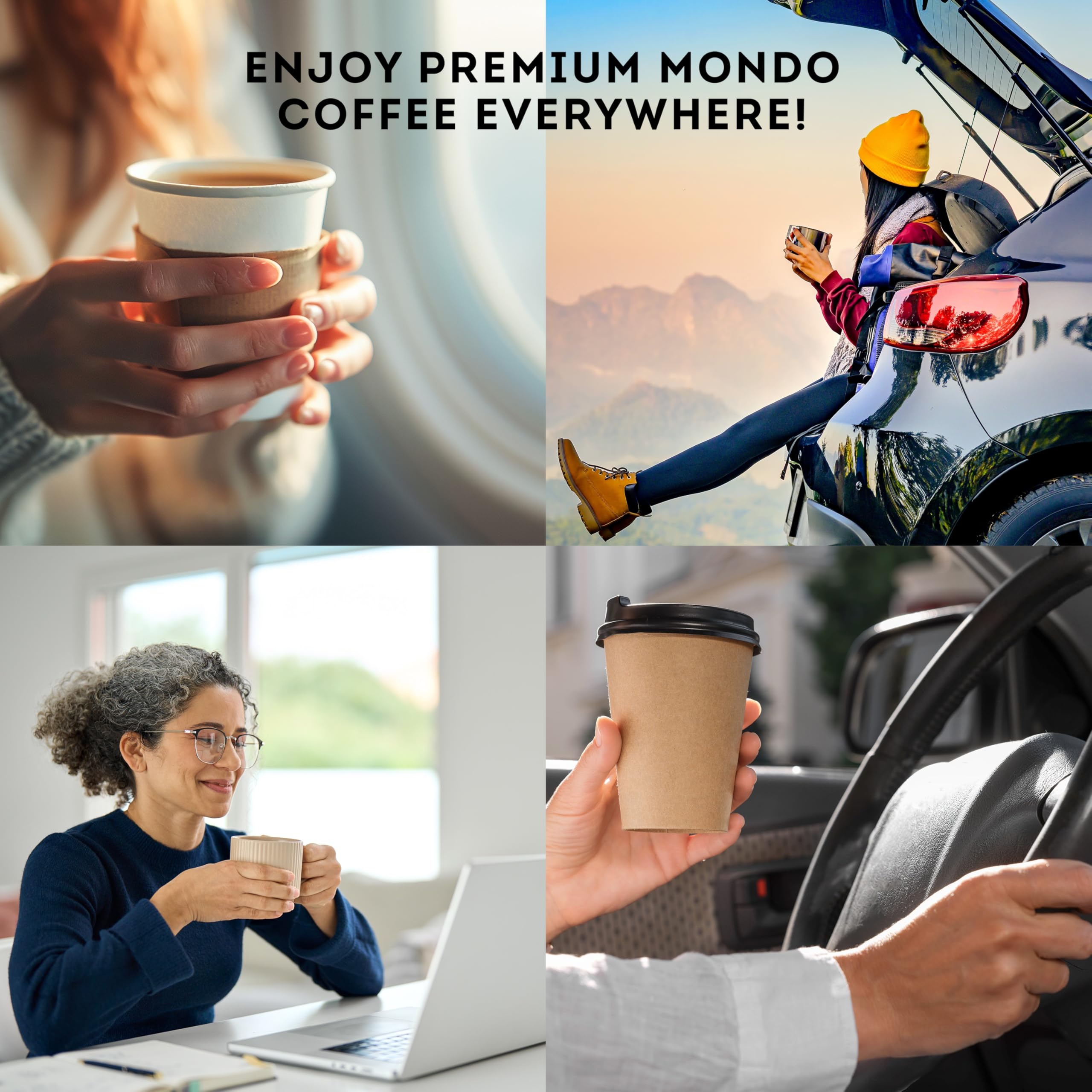 M MONDO cold brew option for smooth overnight coffee.
