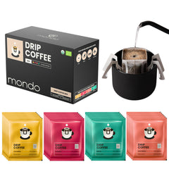 Mondo Drip Coffee Mix variety pack front view for quick tasting at home