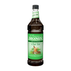 Monin Chai Tea Concentrate bottle pour ideal for creamy chai