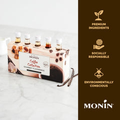 Monin Irish Cream bottle delivers creamy depth for hot or cold brews