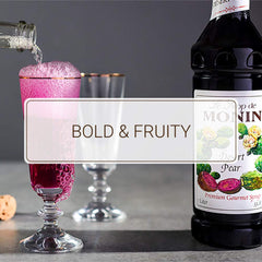 Iced tea with Monin Desert Pear Syrup for a fruity finish