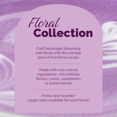 Monin Rose flavor in glass elevates teas and mocktails with subtle rose