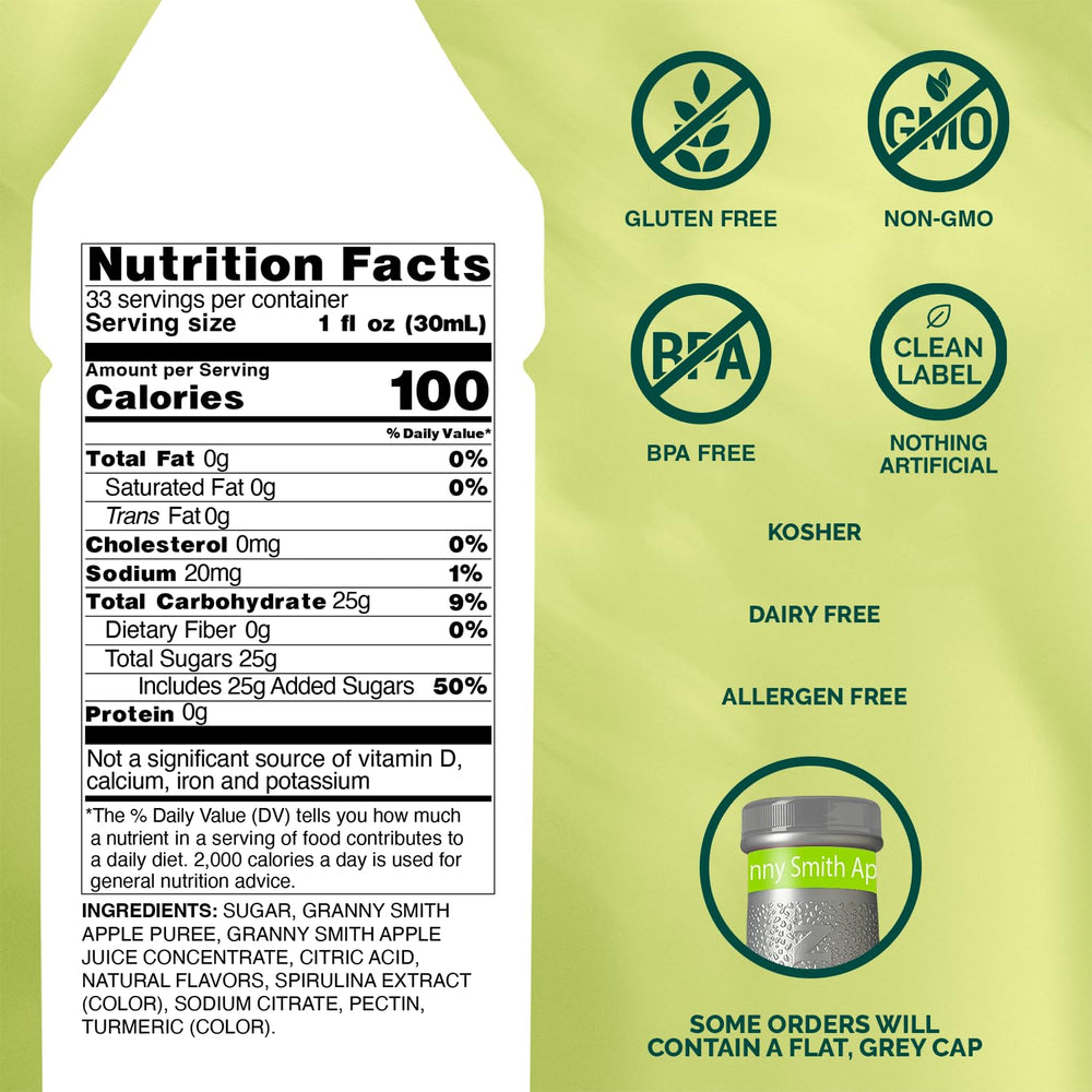 Monin Granny Smith Apple Purée jar ingredient for bright smoothies and desserts.