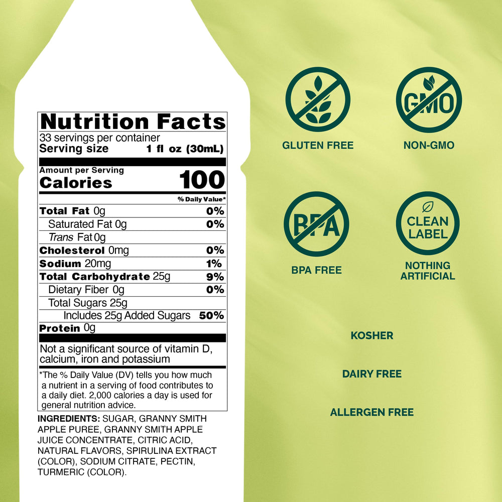 Monin Granny Smith Apple Puree offers just-picked scent to enhance beverages.