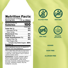 Monin Granny Smith Apple Puree offers just-picked scent to enhance beverages.