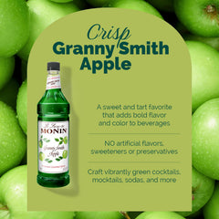 Monin Granny Smith Apple Syrup glass cocktail inspiration for mixed drinks