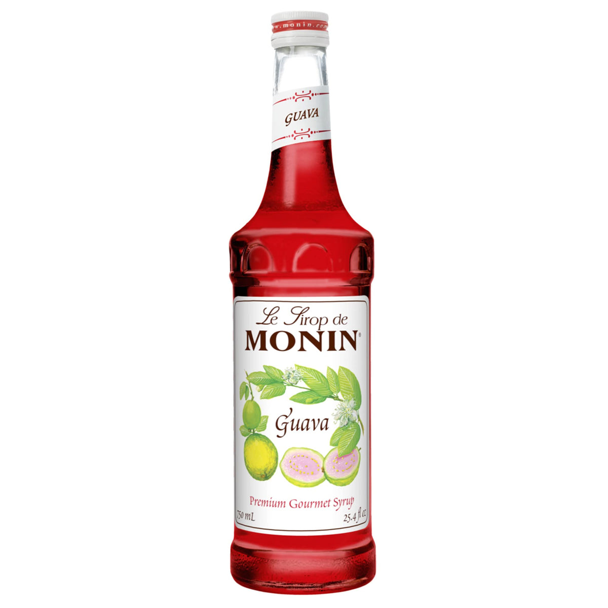 Monin Guava Syrup bottle delivers tropical flavor for cocktails and mocktails