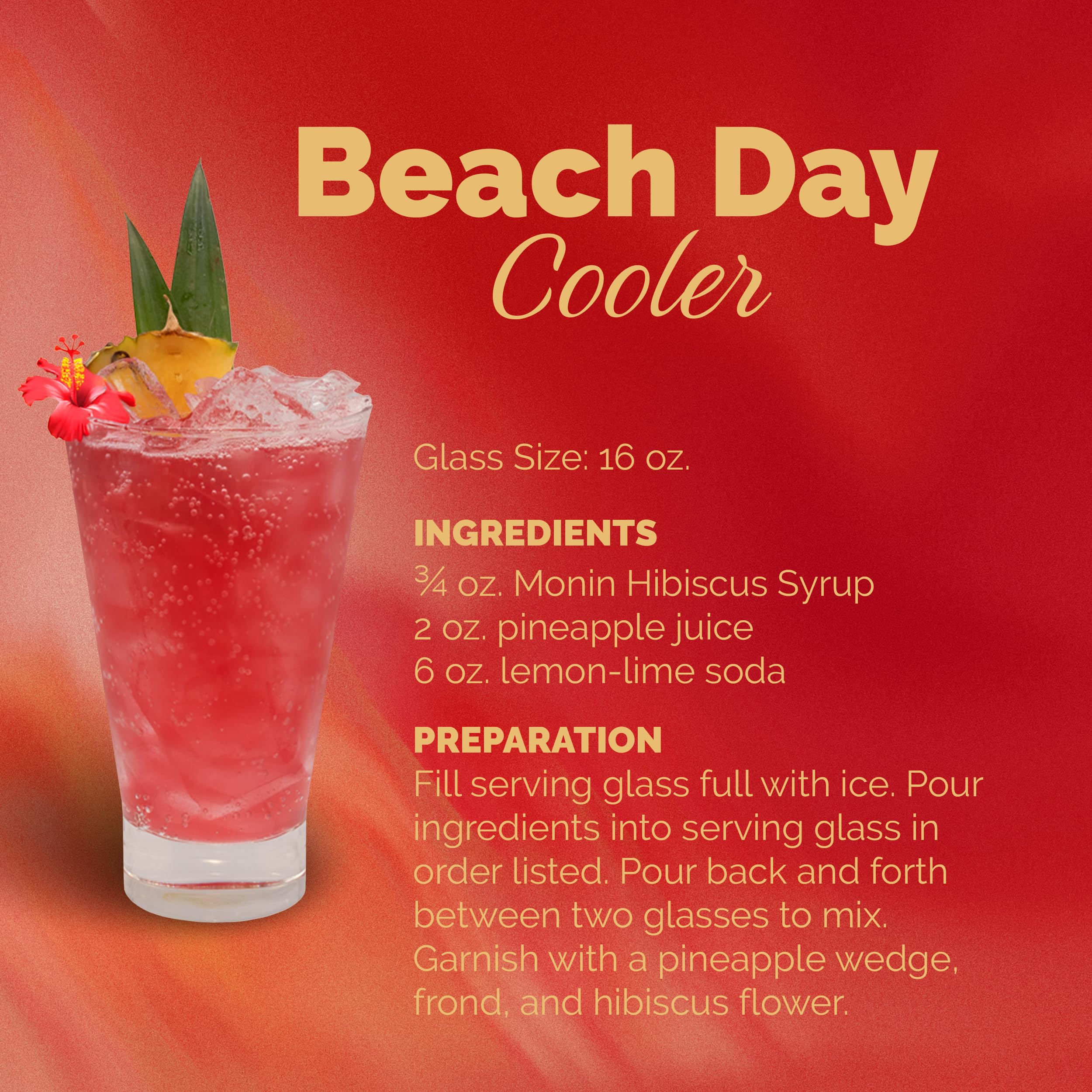 Monin Hibiscus Syrup lemonade-glass elevates lemonades with a floral, refreshing finish.