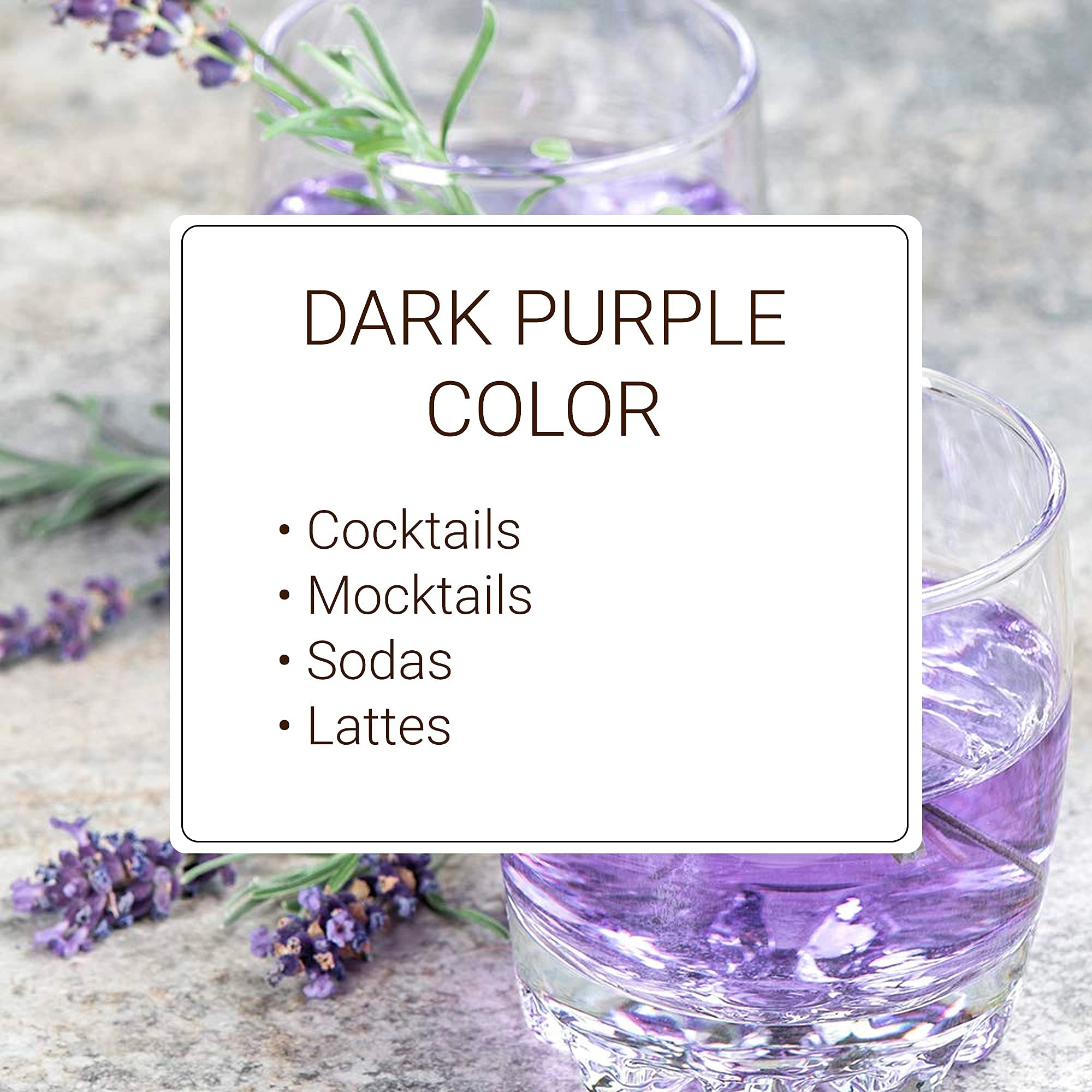Latte topped with Monin Lavender Lemon Syrup offers aromatic sweetness and brightness