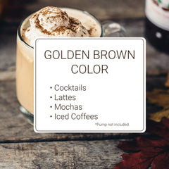 Monin Maple Spice Syrup latte art with cinnamon accent for cozy mornings