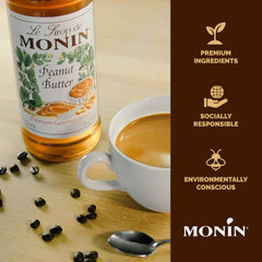 Dessert topping idea using Monin Peanut Butter Syrup