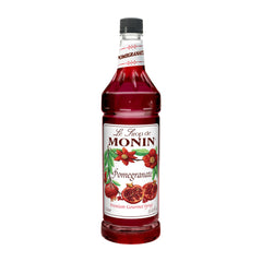 Monin Pomegranate Syrup bottle pour enhances cocktails with tart-sweet depth