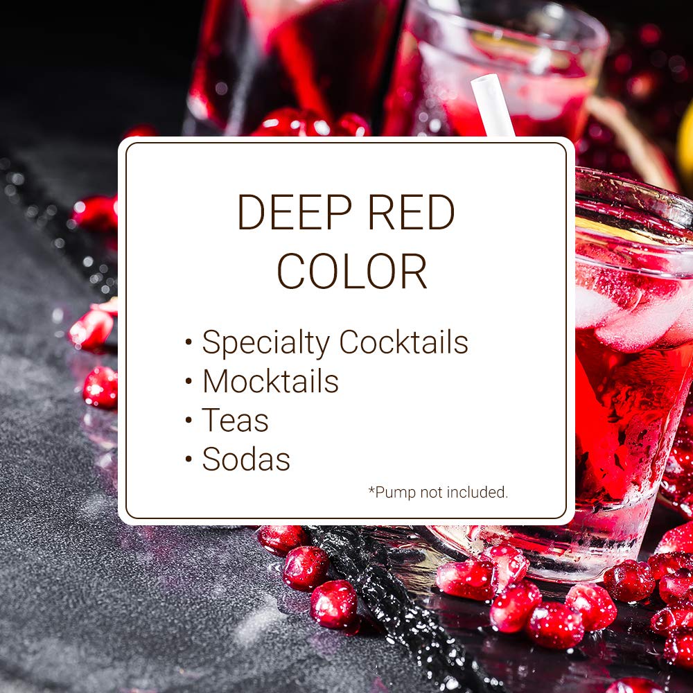 Monin Pomegranate Syrup soda adds festive, fruity sparkle