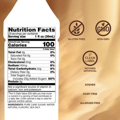 Monin Salted Caramel Syrup bottle showcases natural flavors for coffees, desserts, and cocktails.