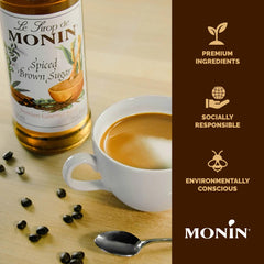 Cider topped with Monin Spiced Brown Sugar Syrup for cinnamon warmth.